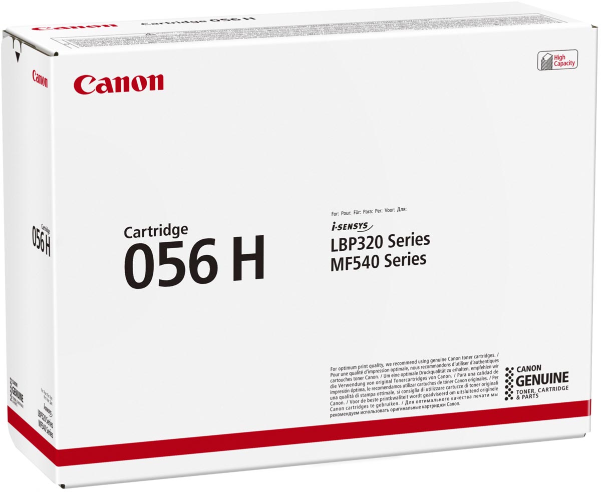 Canon toner 056H, 21.000 pagina&apos;s, OEM 3008C002, zwart afbeelding
