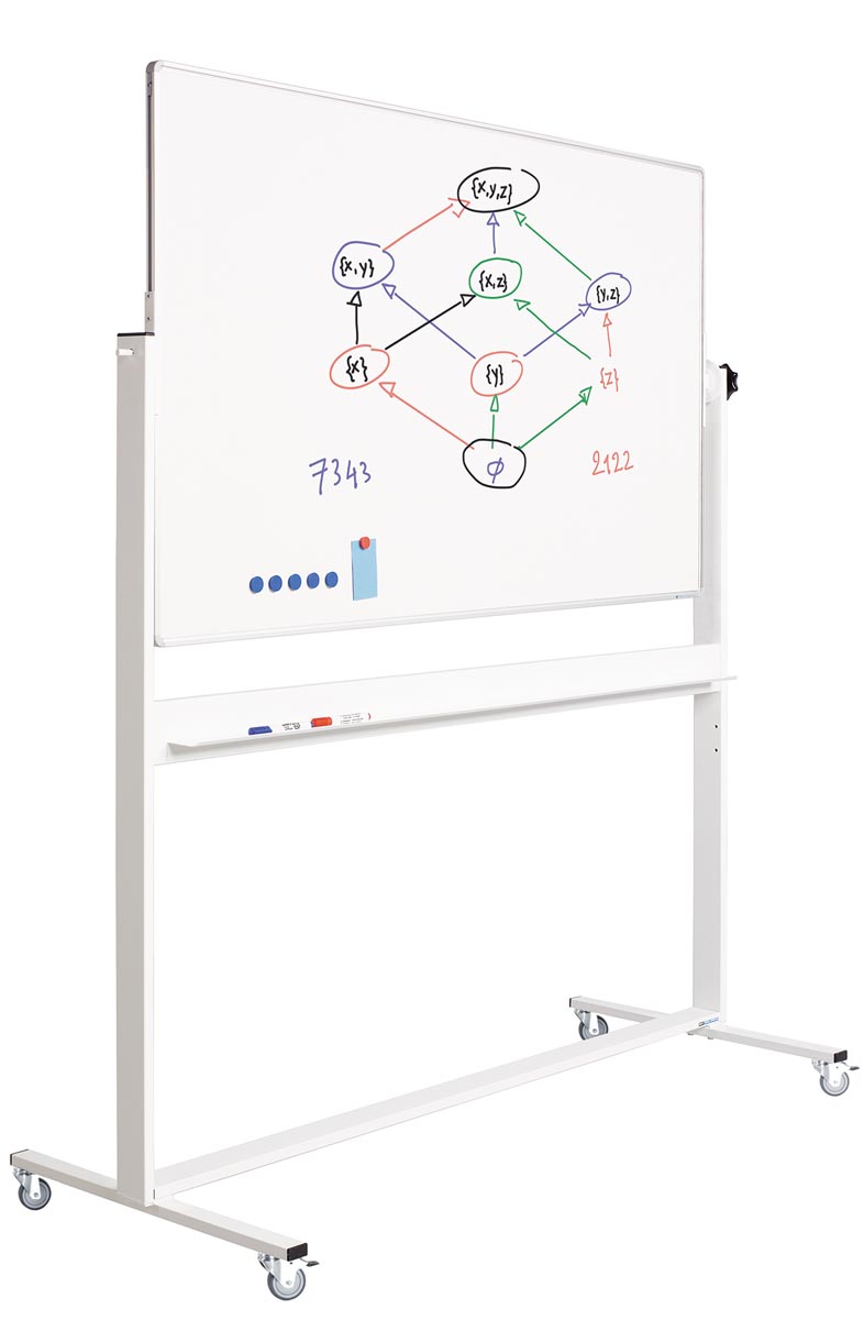 Smit Visual kantelbord, gelakt staal, magnetisch, aluminium frame, 150 x 100 cm afbeelding