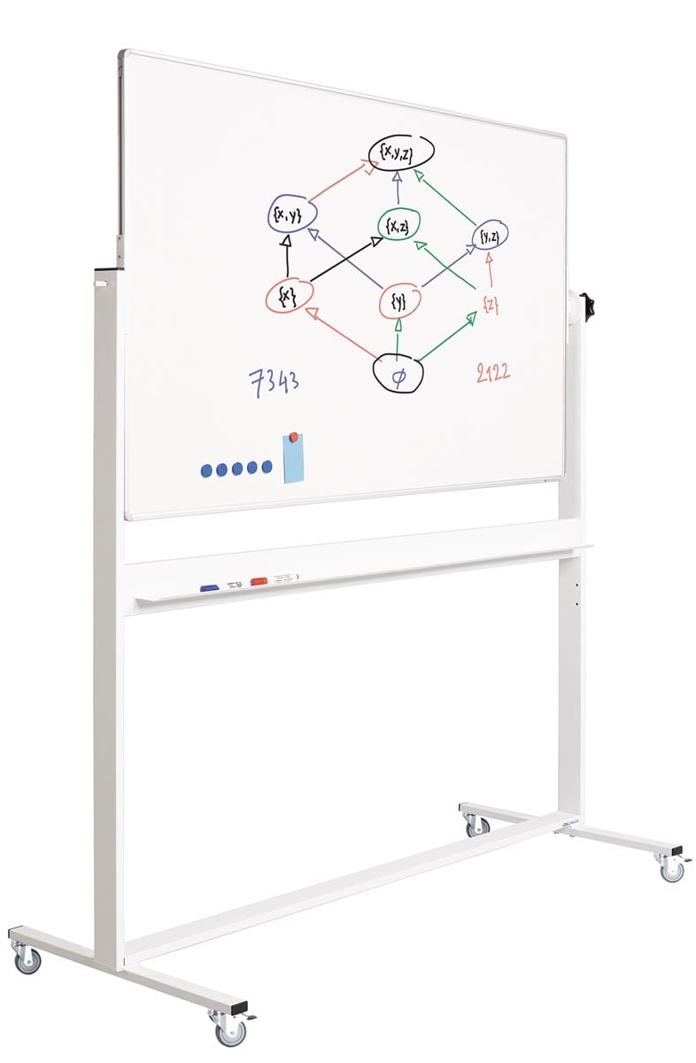 Smit Visual kantelbord, gelakt staal, magnetisch, aluminium frame, 150 x 100 cm