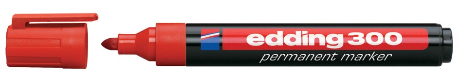 edding permanent marker 300 rood afbeelding