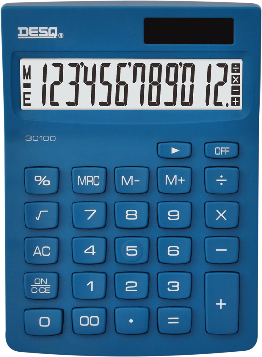 Desq bureaurekenmachine New Generation Compact 30100, donkerblauw afbeelding
