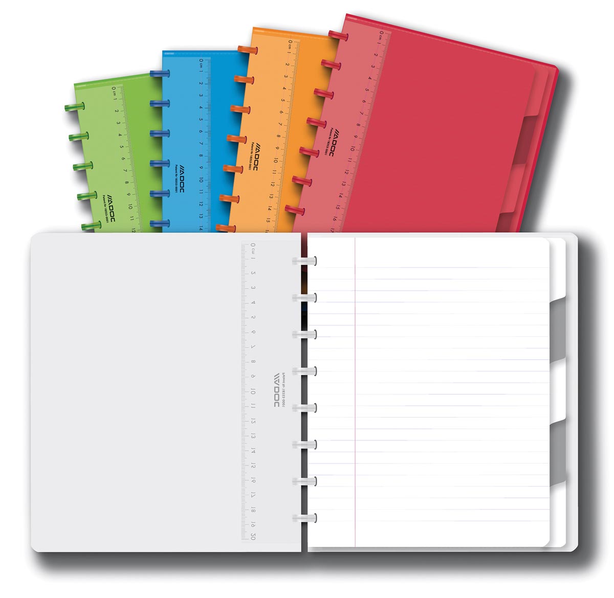 Adoc Colorlines schrift, ft A5, 144 bladzijden, gelijnd, geassorteerde kleuren Adoc Colorlines schrift, ft A5, 144 bladzijden, gelijnd, geassorteerde kleuren