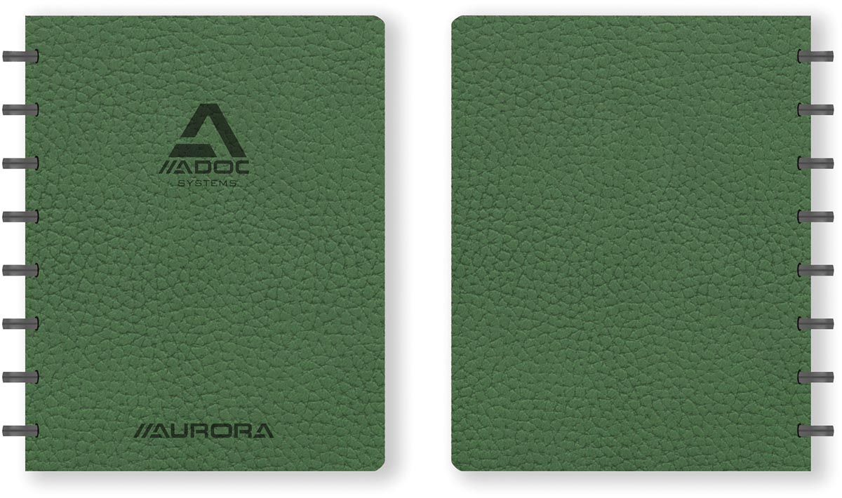Adoc Business schrift, ft A5, 144 bladzijden, gelijnd, groen afbeelding