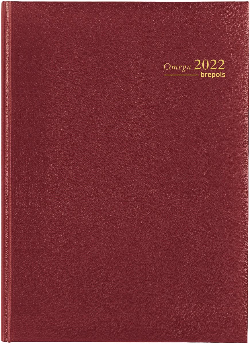 Brepols agenda Omega Lima 6-talig, bordeaux, 2023 Brepols agenda Omega Lima 6-talig, bordeaux, 2023