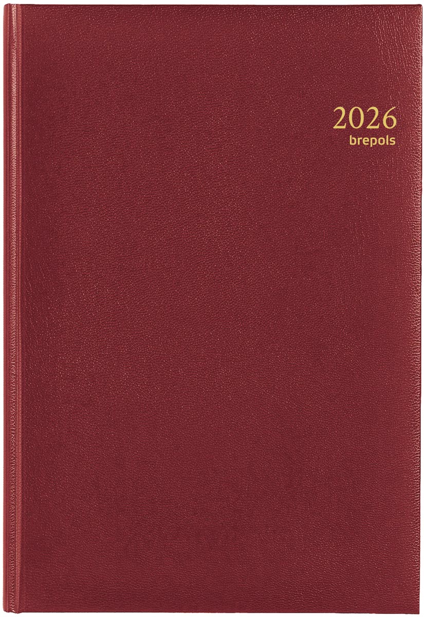 Brepols agenda Omega Lima 6-talig, bordeaux, 2026