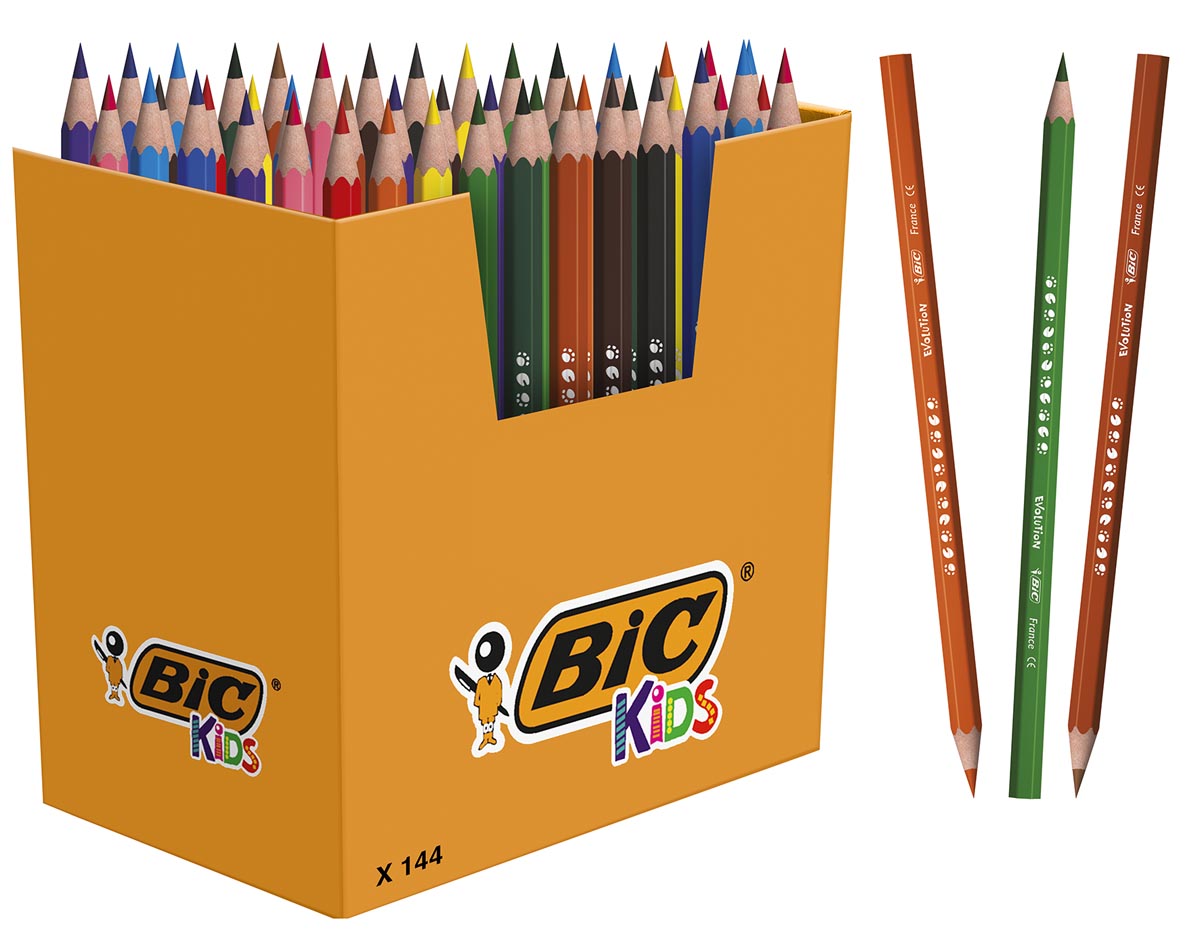 Bic Kids kleurpotlood Ecolutions Evolution 144 potloden (classpack)