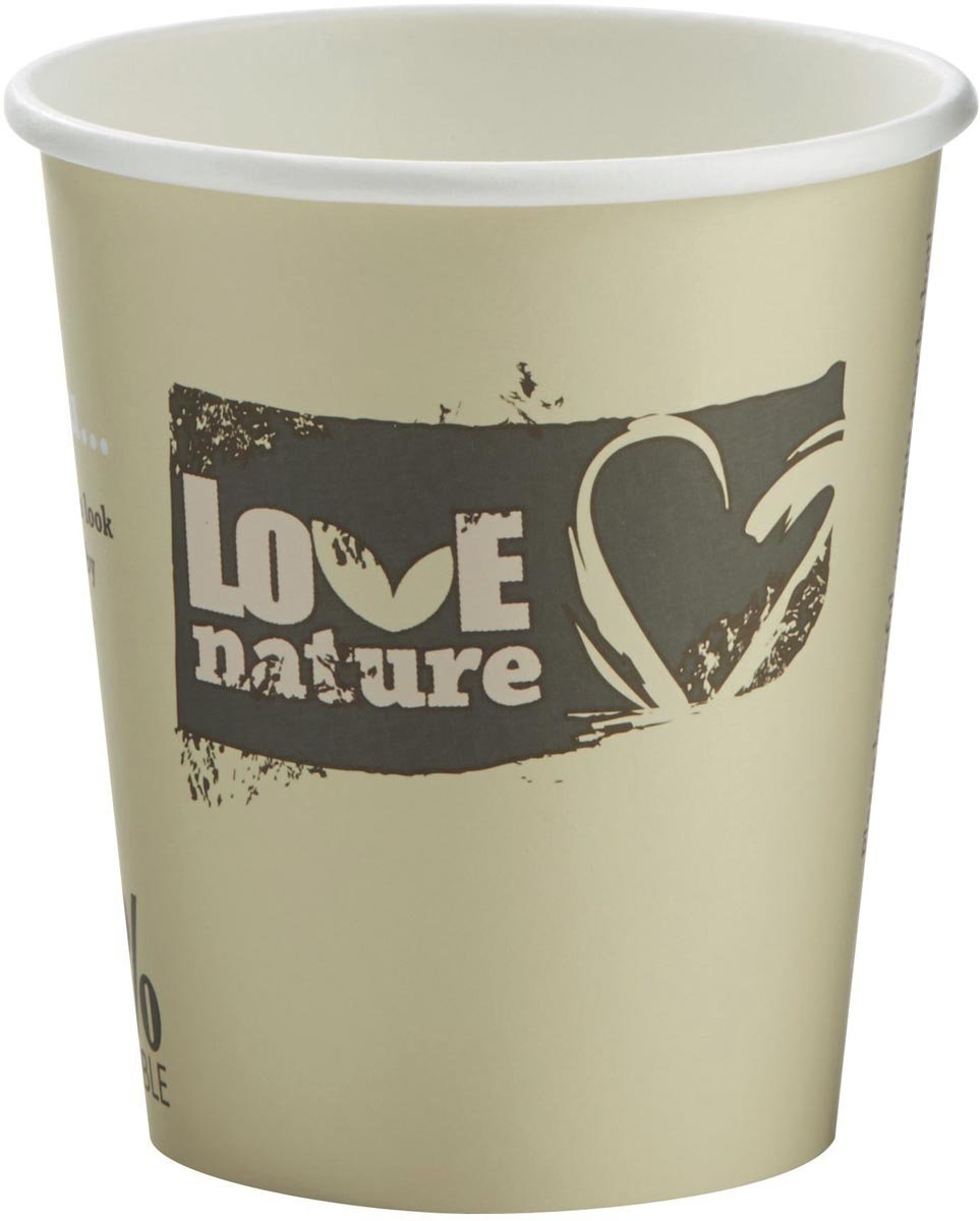 Drinkbeker Uit Karton Voor Warme Dranken 200 Ml Bruin Pak Van 50 Stuks huismerk kopen in de aanbieding