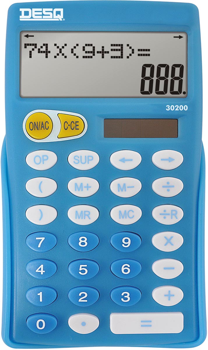 Desq bureaurekenmachine primair onderwijs 30200, blauw Desq bureaurekenmachine primair onderwijs 30200, blauw