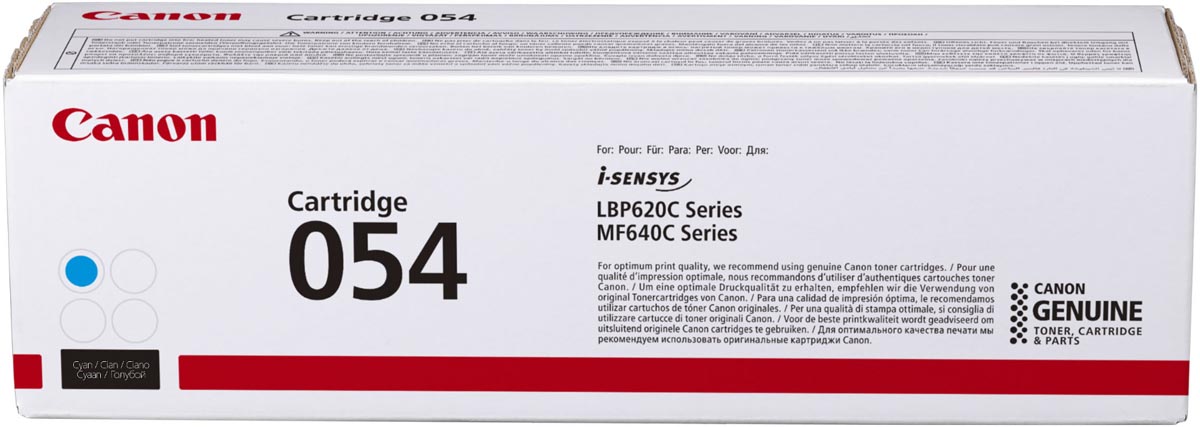 Canon toner 054, 1.200 pagina&apos;s, OEM 3023C002, cyaan afbeelding