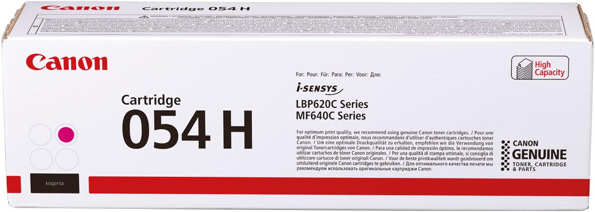 Canon toner 054 H, 2.300 pagina&apos;s, OEM 3026C002, magenta afbeelding