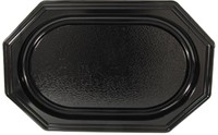 Cateringschaal, uit gerecycleerd PET, ft 45 x 30 cm, zwart, pak van 10 stuks-2