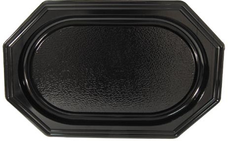 Cateringschaal, uit gerecycleerd PET, ft 45 x 30 cm, zwart, pak van 10 stuks-2