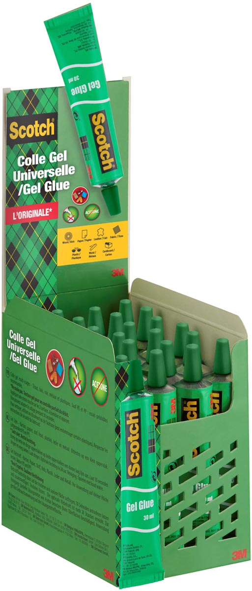 Scotch universele lijm, display met 24 blisters afbeelding