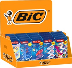 Tipp-Ex dérouleur de correction mix, sur blister, présentoir de 78 pièces