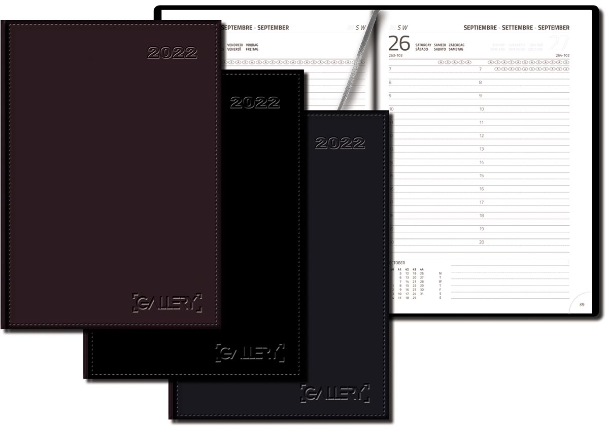 Gallery agenda Businesstimer, geassorteerde kleuren, 2022 Gallery agenda Businesstimer, geassorteerde kleuren, 2022