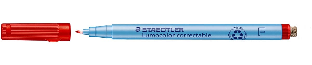 Staedtler Lumocolor uitwisbare pen, schrijfbreedte: 0,6 mm, rood