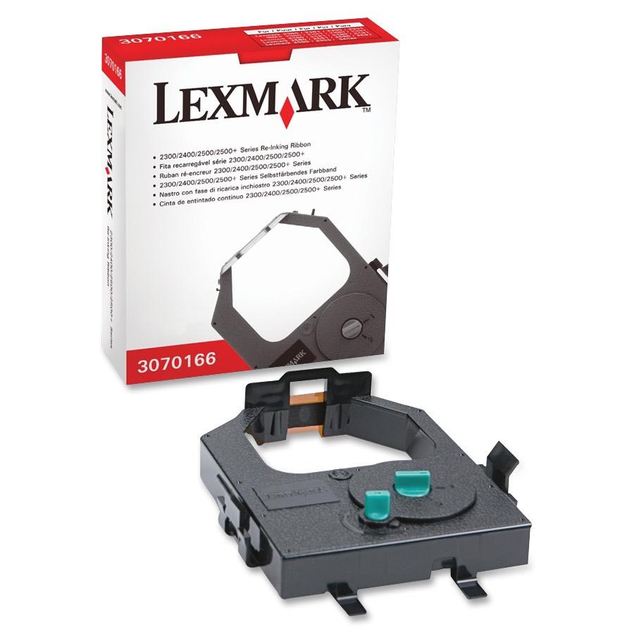 Lexmark nylontape met ReInk-System zwart - OEM: 3070166 afbeelding