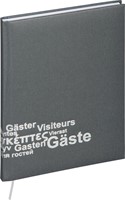Pagna gastenboek, donkergrijs