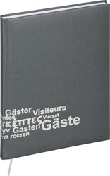 Pagna gastenboek, donkergrijs