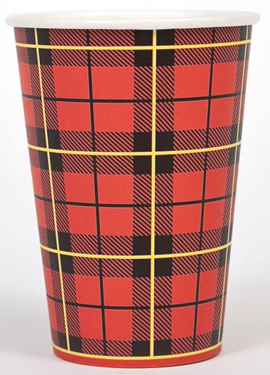 Scotty drinkbeker uit karton, 180 ml, diameter 70,3 mm, pak van 50 stuks, rood