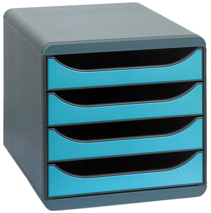 Exacompta ladenblok Big-Box Classic, muisgrijs/turkoois
