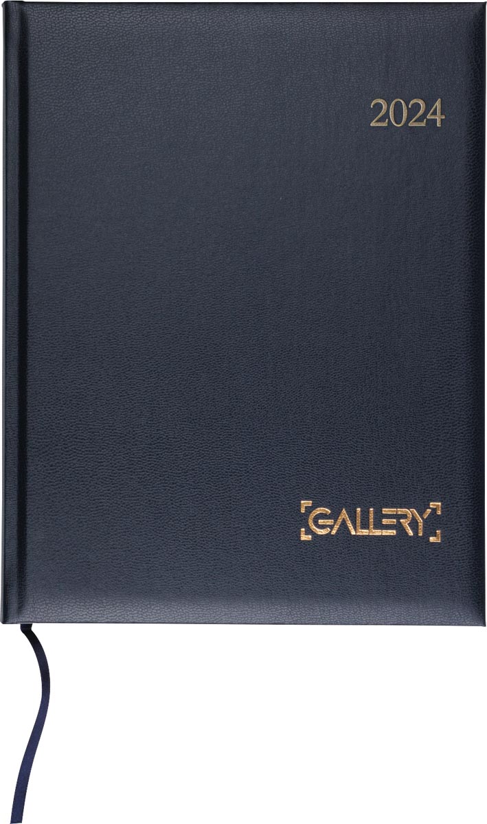 Gallery agenda, weektimer, 2024, blauw