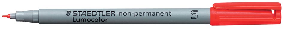 Staedtler OHP-marker Lumocolor Non-Permanent rood, superfijn 0,4 mm