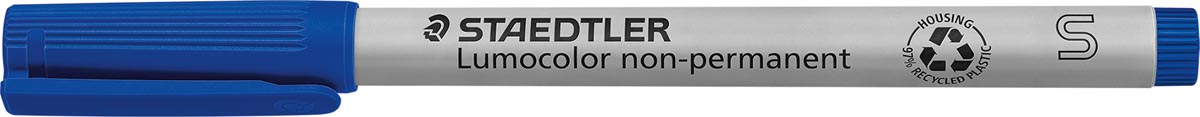 Staedtler Lumocolor 311, OHP-marker, non permanent, 0,4 mm, blauw Staedtler Lumocolor 311, OHP-marker, non permanent, 0,4 mm, blauw