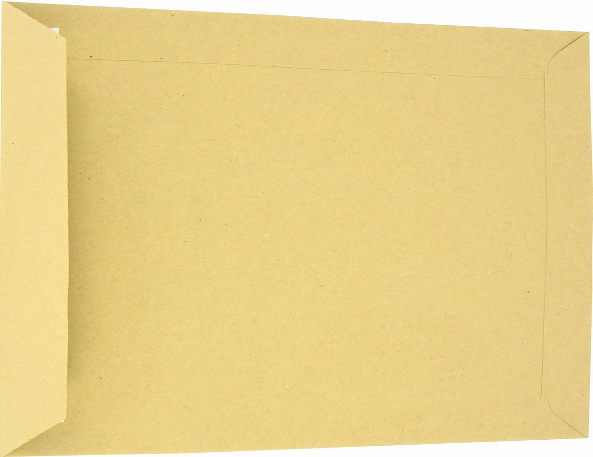 Enveloppen, ft 162 x 229 mm, stripsluiting, uit kraft papier van 90 g, bruin, doos van 500 stuks afbeelding