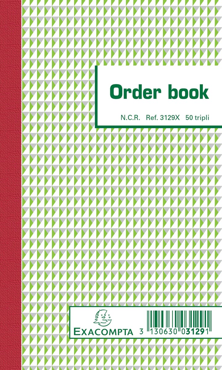 Exacompta orderbook, ft 17,5 x 10,5 cm, tripli (50 x 3 vel) afbeelding