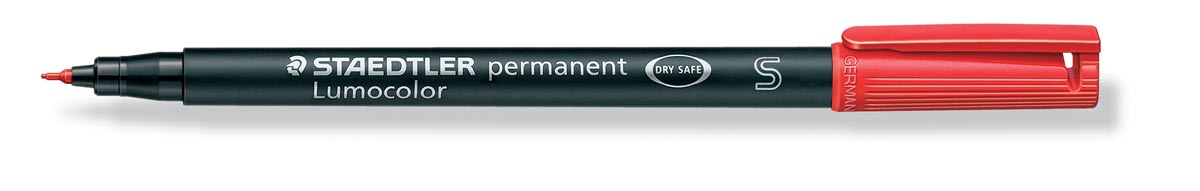 Staedtler OHP-marker Lumocolor Permanent rood, superfijn 0,4 mm