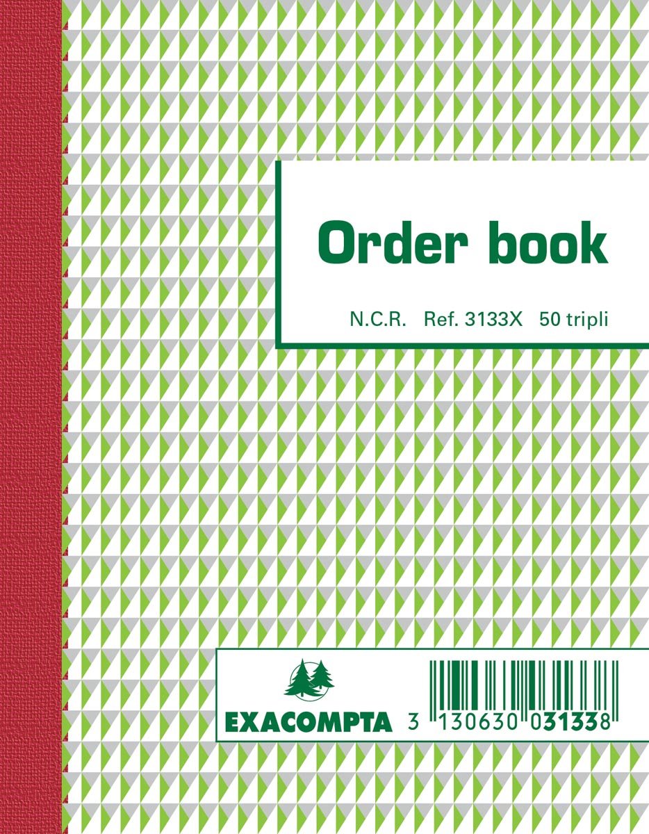 Exacompta orderbook, ft 13,5 x 10,5 cm, tripli (50 x 3 vel) afbeelding