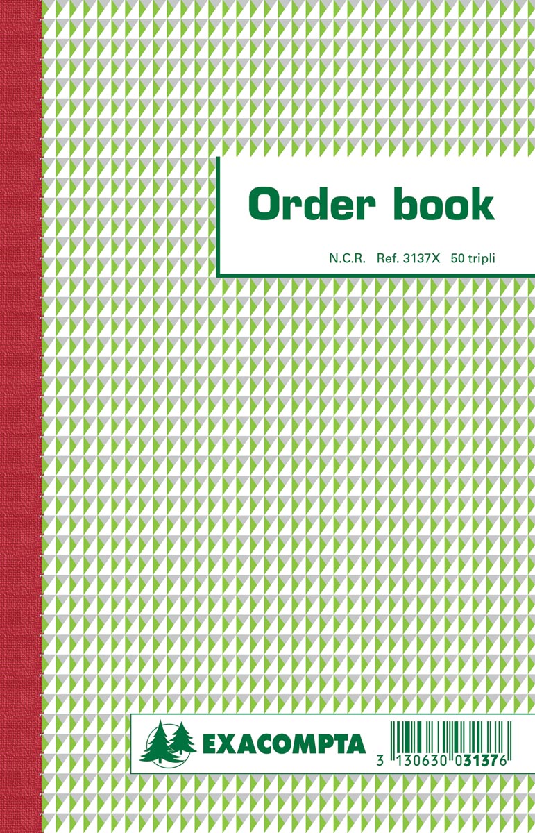 Exacompta orderbook, ft 21 x 13,6 cm, tripli (50 x 3 vel) afbeelding