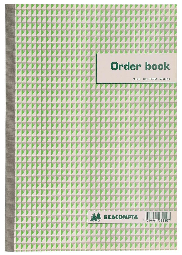 Exacompta orderbook, ft 29,7 x 21 cm, dupli (50 x 2 vel) afbeelding