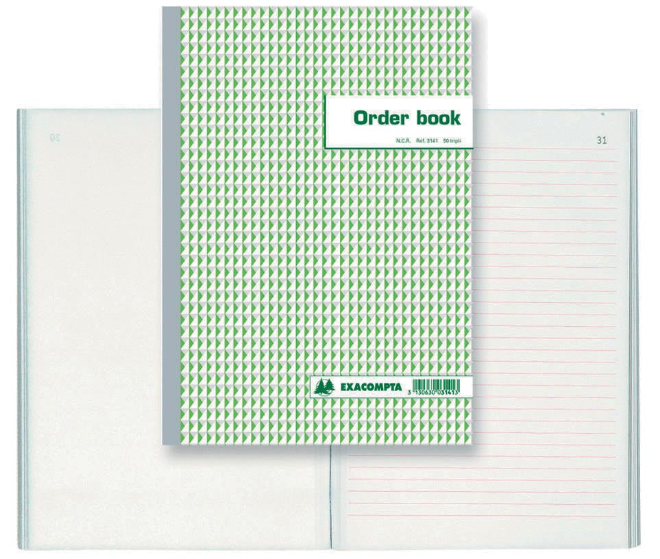 Exacompta orderbook, ft 29,7 x 21 cm, tripli (50 x 3 vel) afbeelding