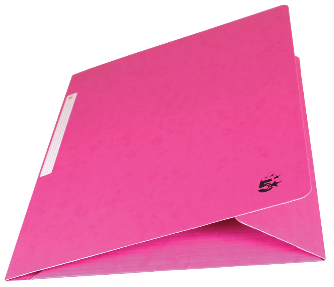 Pergamy elastomap 3 kleppen, roze, pak van 10