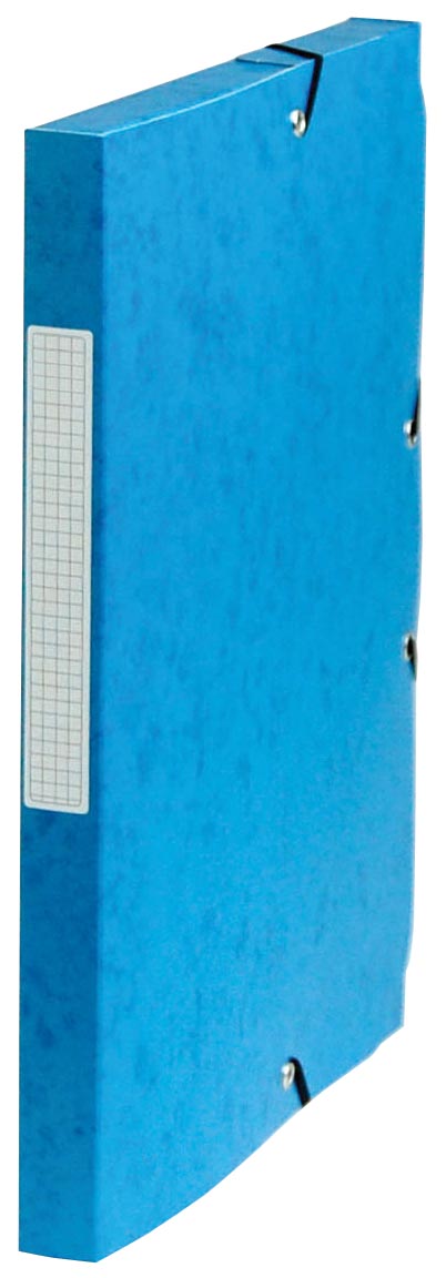 Pergamy elastobox, rug van 2,5 cm, donkerblauw