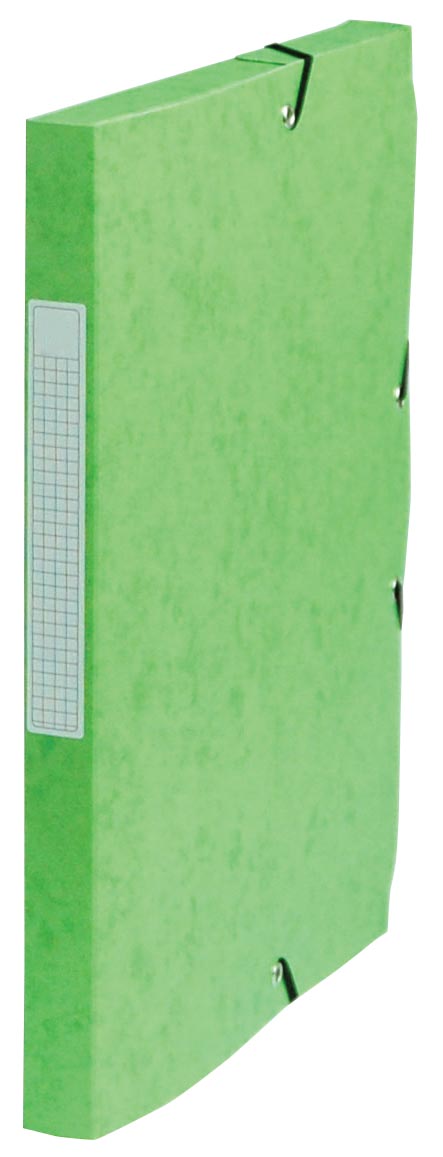 Pergamy elastobox, rug van 2,5 cm, groen