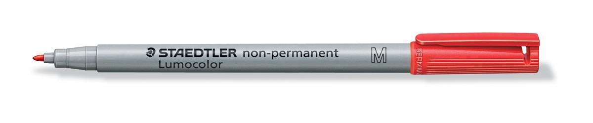 Staedtler Lumocolor 315, OHP-marker, non permanent, 1,0 mm, rood Staedtler Lumocolor 315, OHP-marker, non permanent, 1,0 mm, rood