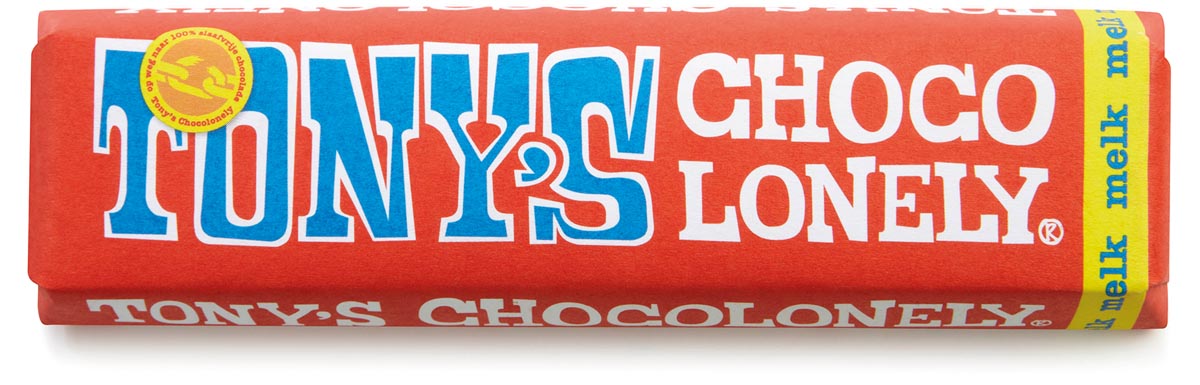 Tony&apos;s Chocolonely chocoladereep, 50g, melk afbeelding