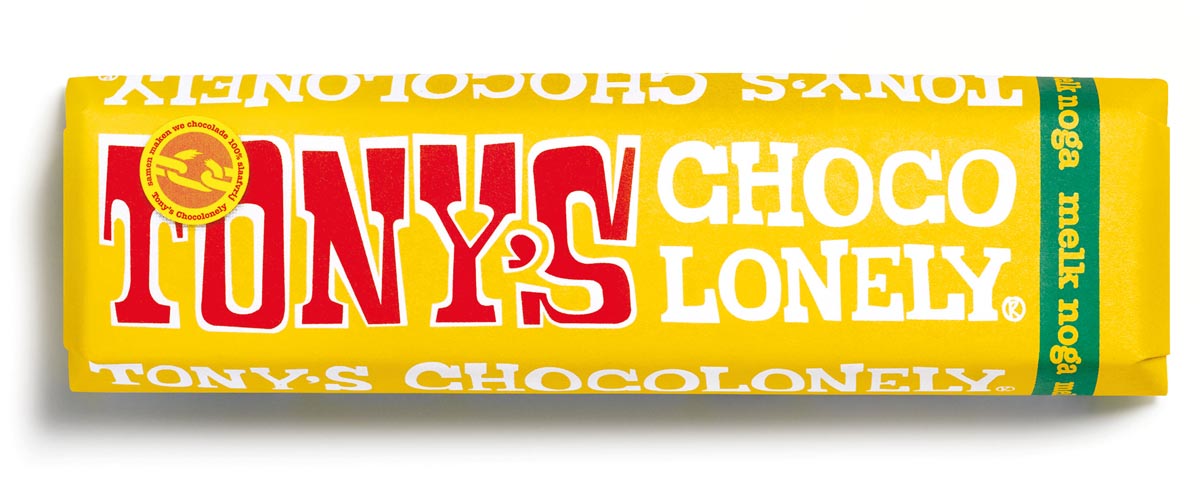 Tony&apos;s Chocolonely chocoladereep, 47g, noga afbeelding