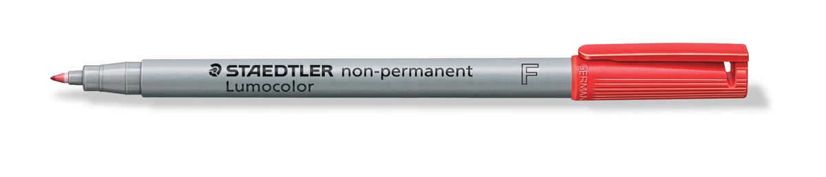 Staedtler OHP-marker Lumocolor Non-Permanent rood, fijn 0,6 mm