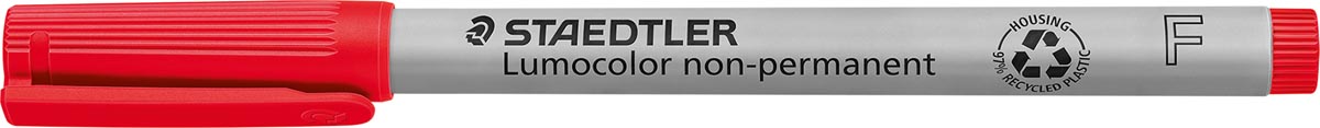 Staedtler Lumocolor 316, OHP-marker, non permanent, 0,6 mm, rood Staedtler Lumocolor 316, OHP-marker, non permanent, 0,6 mm, rood