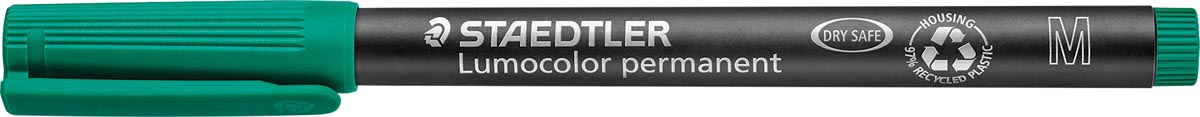 Staedtler Lumocolor 317, OHP-marker, permanent, 1,0 mm, groen afbeelding
