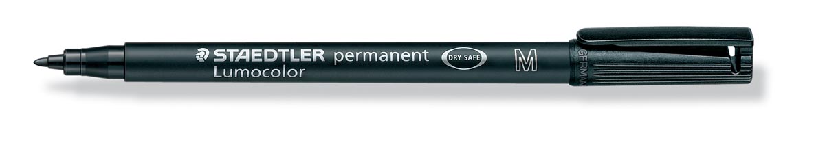Staedtler OHP-marker Lumocolor Permanent zwart, medium 1 mm