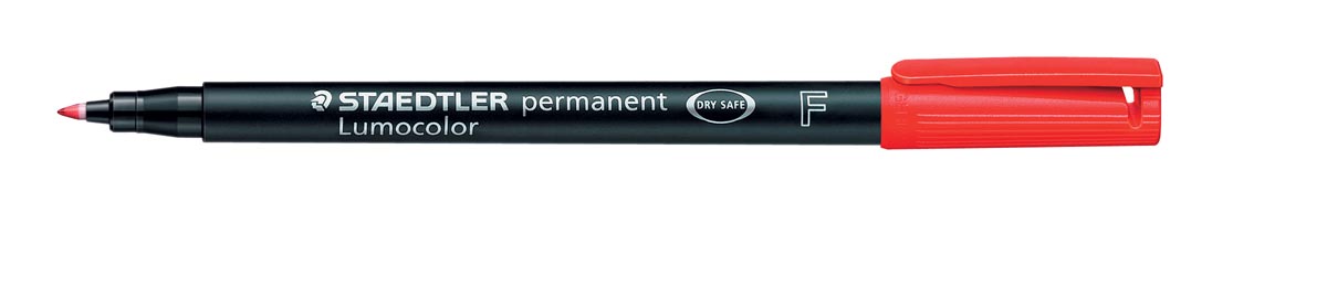 Staedtler OHP-marker Lumocolor Permanent rood, fijn 0,6 mm