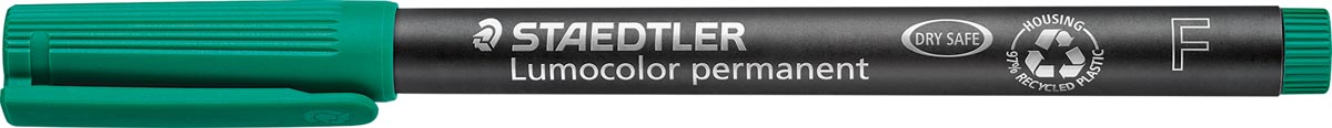 Staedtler Lumocolor 318, OHP-marker, permanent, 0,6 mm, groen afbeelding