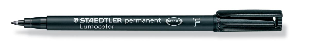 Staedtler OHP-marker Lumocolor Permanent zwart, fijn 0,6 mm