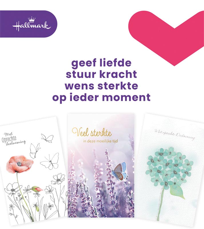 Hallmark navulset wenskaarten, deelneming, pak van 10 stuks Hallmark navulset wenskaarten, deelneming, pak van 10 stuks