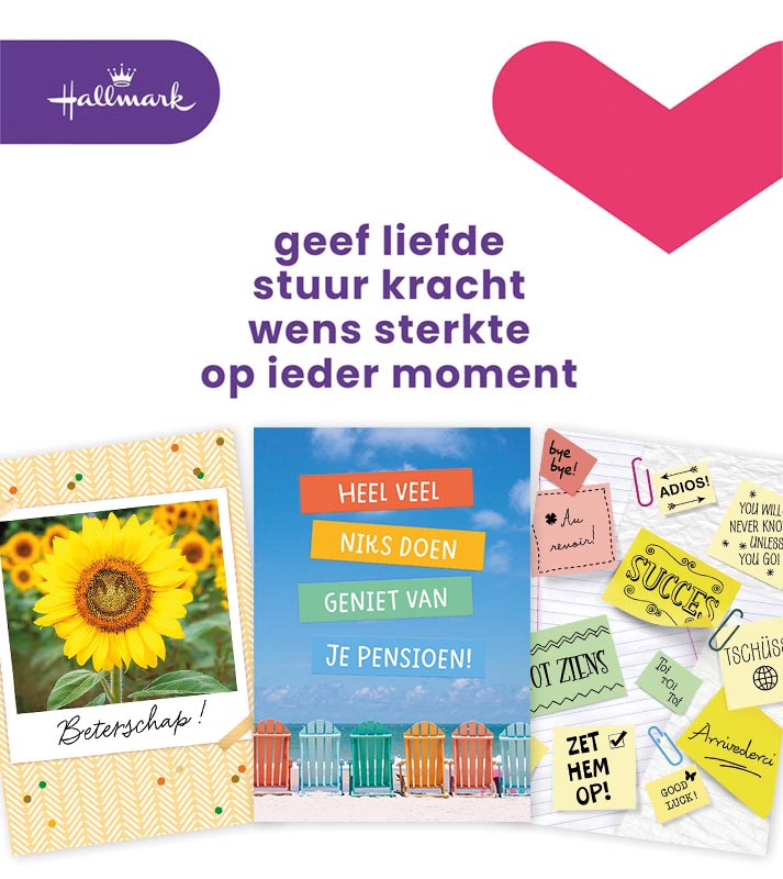 Hallmark set wenskaarten, A4 zakelijke momenten, pak van 8 stuks Hallmark set wenskaarten, A4 zakelijke momenten, pak van 8 stuks